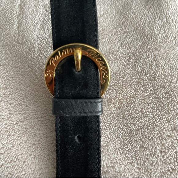 PALOMA PICASSO // suede crossbody black boho crossbody bag - Picture 6 of 8